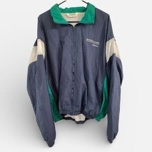 Vintage Notre Dame Alumni Windbreaker Jacket Augusta XXL USA Made